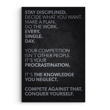 Compete Against That Conquer Yourself